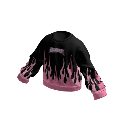 Sweater - Flame Pink on Black thumbnail
