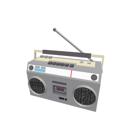 Boombox. radio speaker music audio loud portable