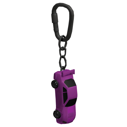 purple cat keychain