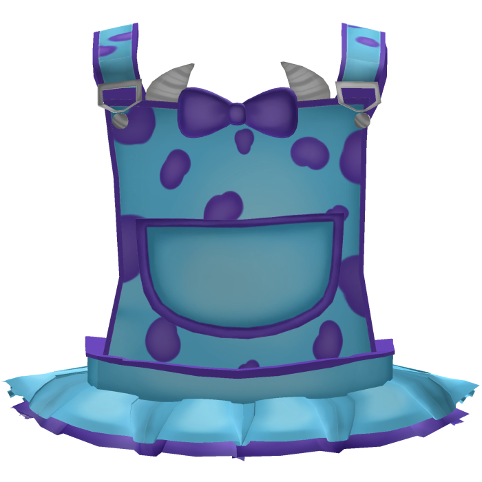 monsters kawaii set blue monster boo overall 3.0