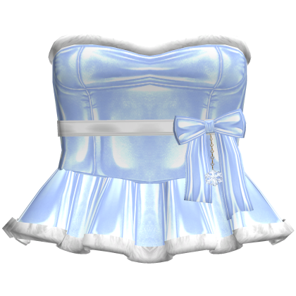 Cute Blue Band Christmas Dress