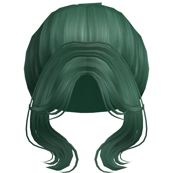 Soft Princess Wavy High Bun (Green)