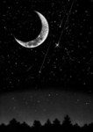 BLACK MOONS AND STARS