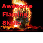 awesome flaming skulls