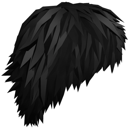 Black Emo Messy Mullet Boy Hair Roblox item