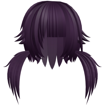 (=XᆺX=) soft scene neko pigtails in dark purple Roblox item