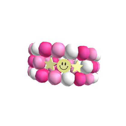 3.0 Valentines Pink Pearl Preppy Armband