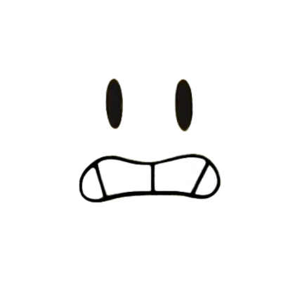 Cartoon Anxious Face Roblox decal