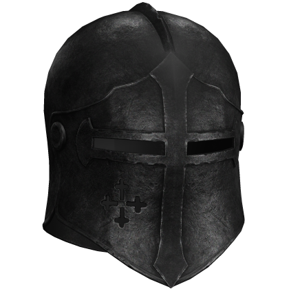 Black Medieval Knight Helmet Roblox item