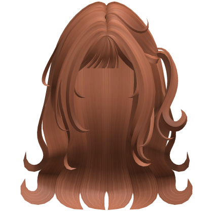 Cute Long Wavy Hair w/ Flipped Ends (Ginger)
