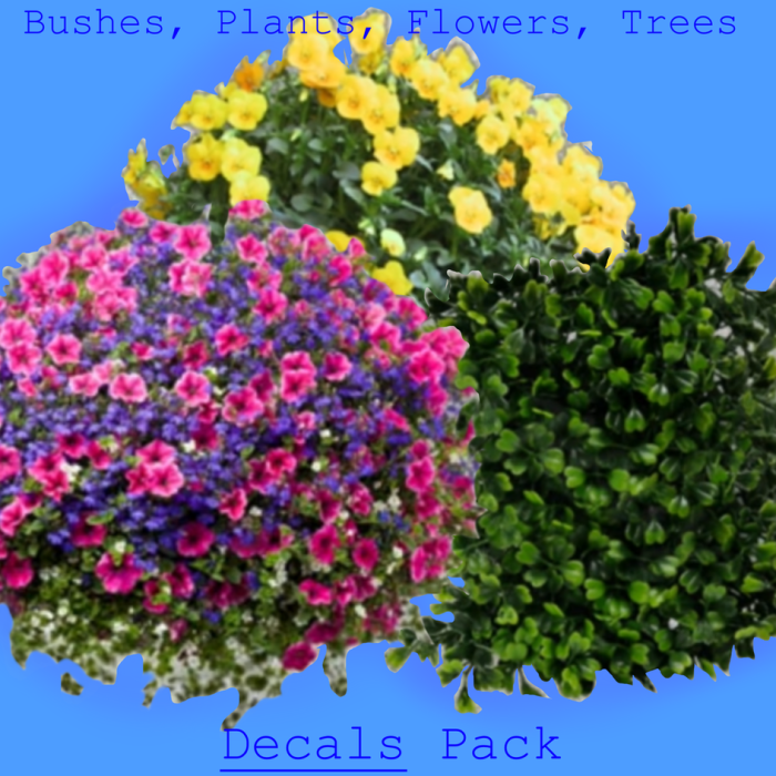 Bushes Plants Flowers Trees Decal Pack preview 1