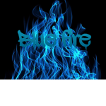 Blue fire fan group