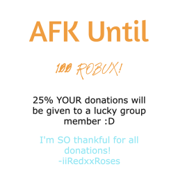 AFK until 100!