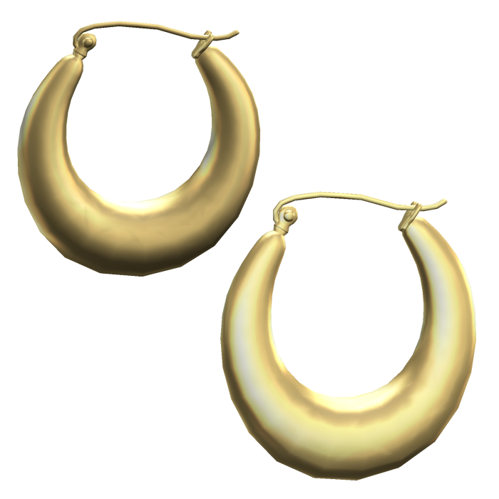Lightweight Vintage Hoop Gold Earrings