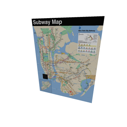 Wall Print NYC Subway Map