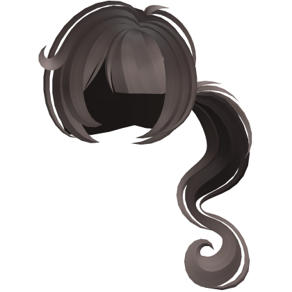 dolly moe long swirly ponytail brown fade