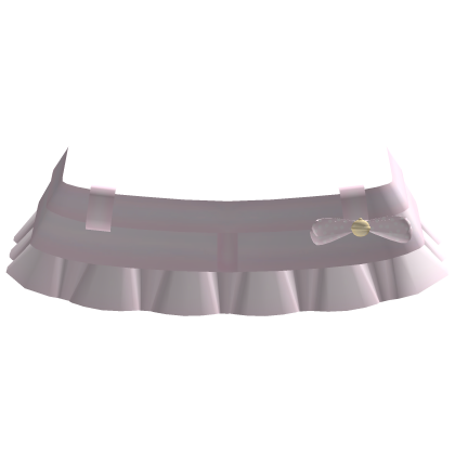♡‿ cute ruffled pink maid skirt w/ bow