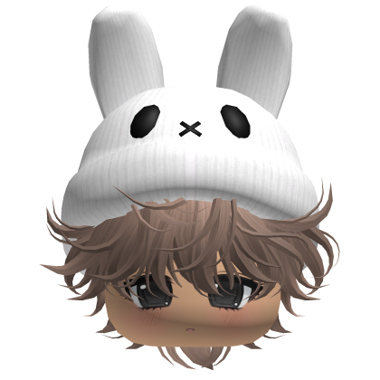 Moe Messy Boy Hair W/ Bunny Hat Milktea V2