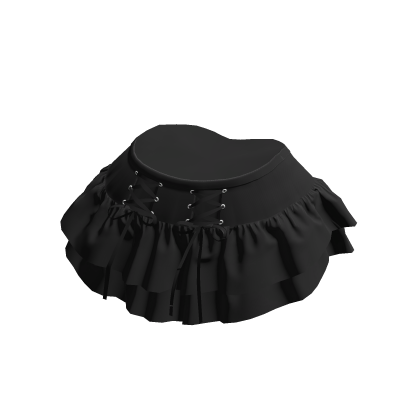 Black Ruffle Skirt
