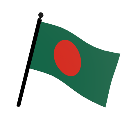 The Flag he Country Bangladesh