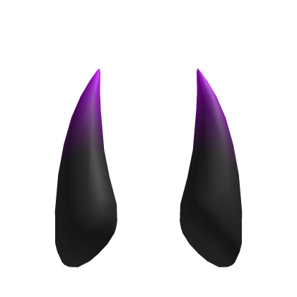 Long Spike Horns - Gradient Purple
