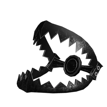 Rusty Grunge Scary Black Shoulder Bear Trap Right Roblox item