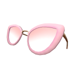 Pink Glasses on Head