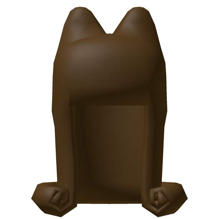 Low Poly Straight Fluffy Cat Hair Brown