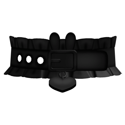 kawaii black bunny choker ruffles