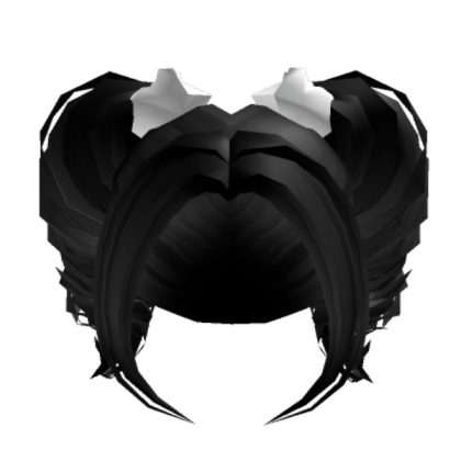 Black hair Roblox decal