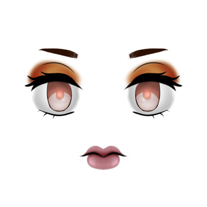 ✭ | CHIBI | Orange Glam Roblox decal