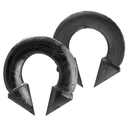 さ 00g silver spike earrings Roblox item