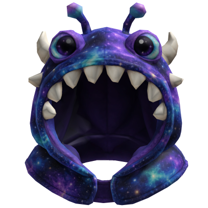 Plush Cosmic Alien Monster Hood