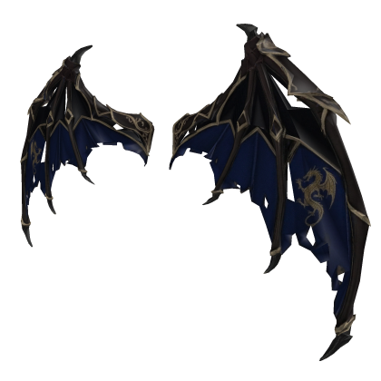 Blue Ripped Dragon Warrior Wings