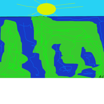 Ice vs fire: the heat rises