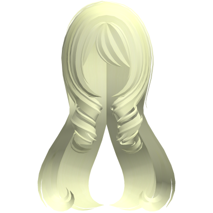 curly princess long heart hair yellow