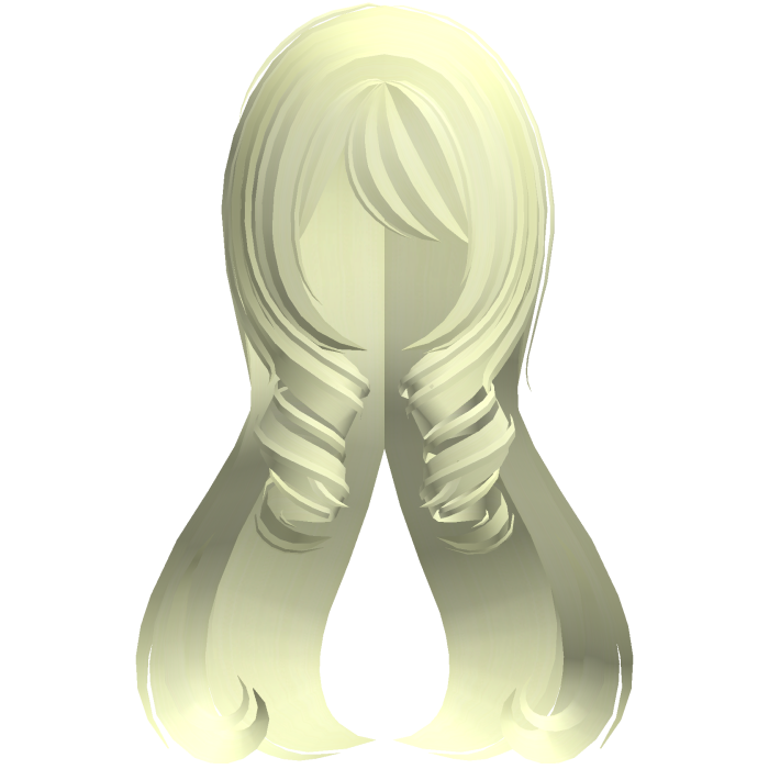 curly princess long heart hair yellow
