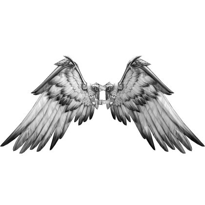 White and black Icarus wings recoloring add-on Roblox item