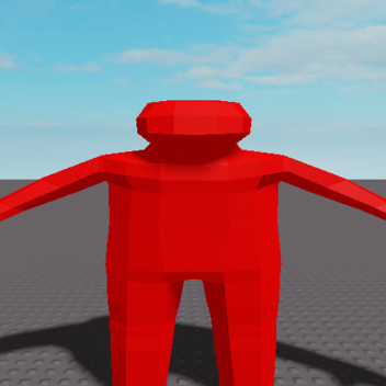 Get chased by a red low poly human