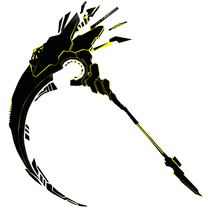 Black Cyber Scythe (Yellow) [Animated]