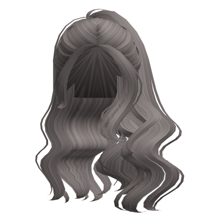 Cute Wavy Shoulder Ponytail (Ash)