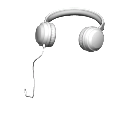 3.0 white wired headphones Roblox item