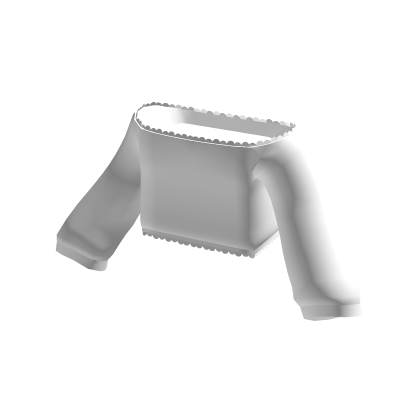 ♡ White Simple Ruffled Sweater
