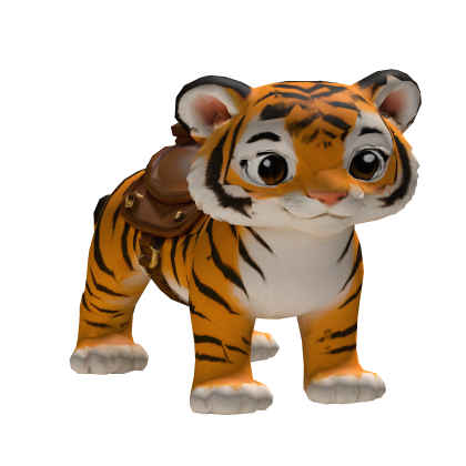 Riding a Lil Tiger Roblox item