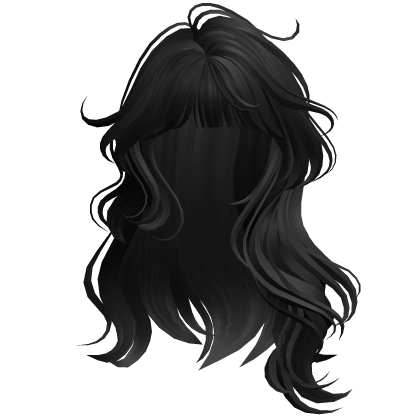 Lush Wavy Hair w/ Bangs(Black)