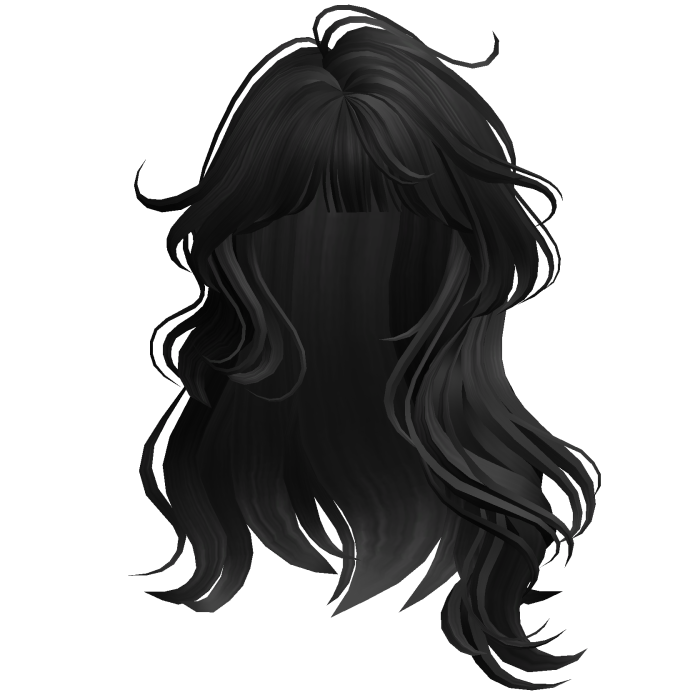 Lush Wavy Hair w/ Bangs(Black)