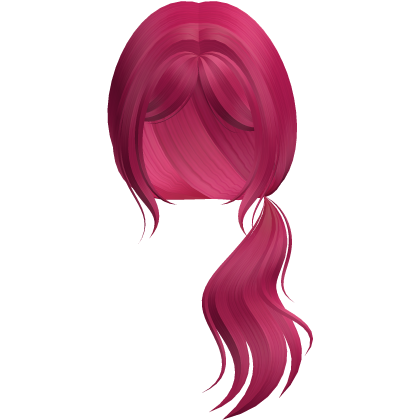 Loose Low Side Ponytail (Hot Pink) Roblox item