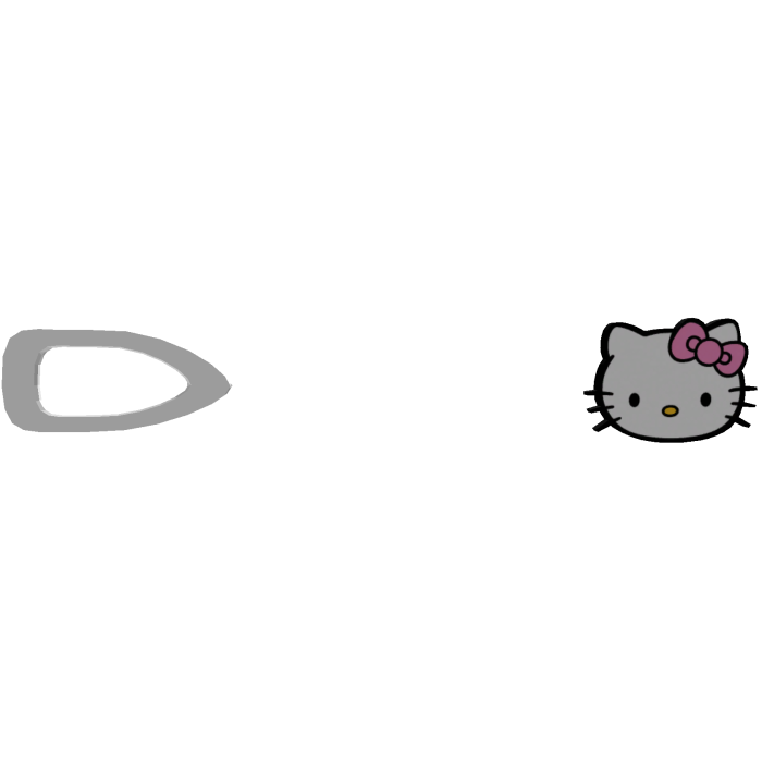 ♡ right side hello kitty hair clip