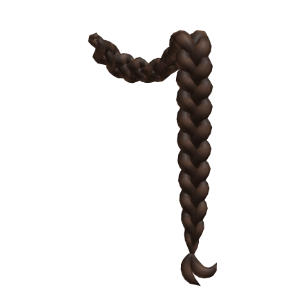 Long Front Braid Extension - Brown [1.0 R6] Roblox item