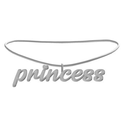 princess silver necklace ♡ thumbnail